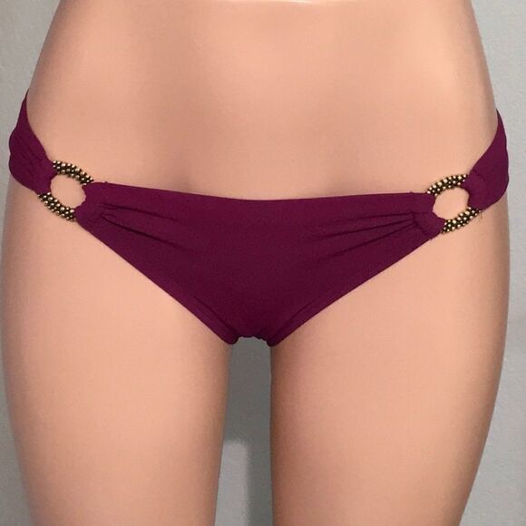 Robin Piccone plum purple bikini bottoms. NWT - Picture 1 of 5